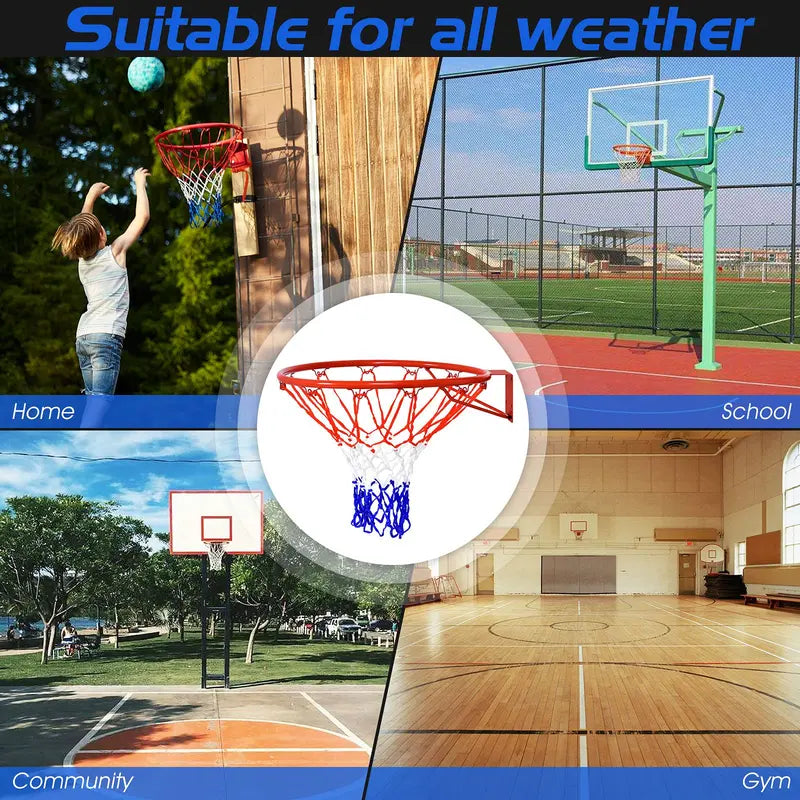 Replacement Basketball Rim Net – Universal 18-Inch Nylon Net for Portable Hoops