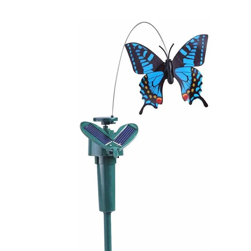 Solar-Powered Hummingbird & Butterfly Garden Sculpture – Animated Outdoor Decor