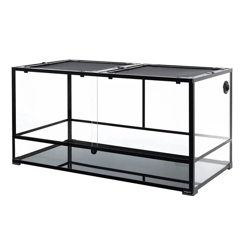 REPTIZOO 120-Gallon Extra-Large Glass Reptile Enclosure with Spacious Layout