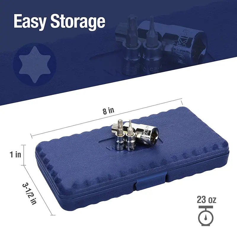 WORKPRO Torx Bit Socket Set – 13-Piece Hand-Use Only Precision Driver Kit