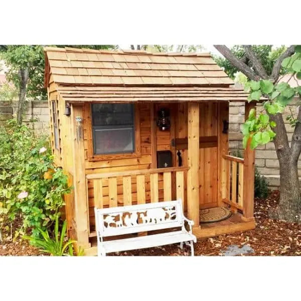 Little Squirt Cedar Backyard Playhouse by Outdoor Living Today – 6-Foot Wooden Play Structure