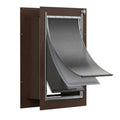 Wall-Mounted Pet Door for Cats and Dogs with Triple-Flap Seal and Adjustable Telescoping Tunnel