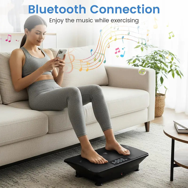 Smart Vibration Platform – Bluetooth-Enabled Exercise Machine with Gravity Sensor & Remote Control