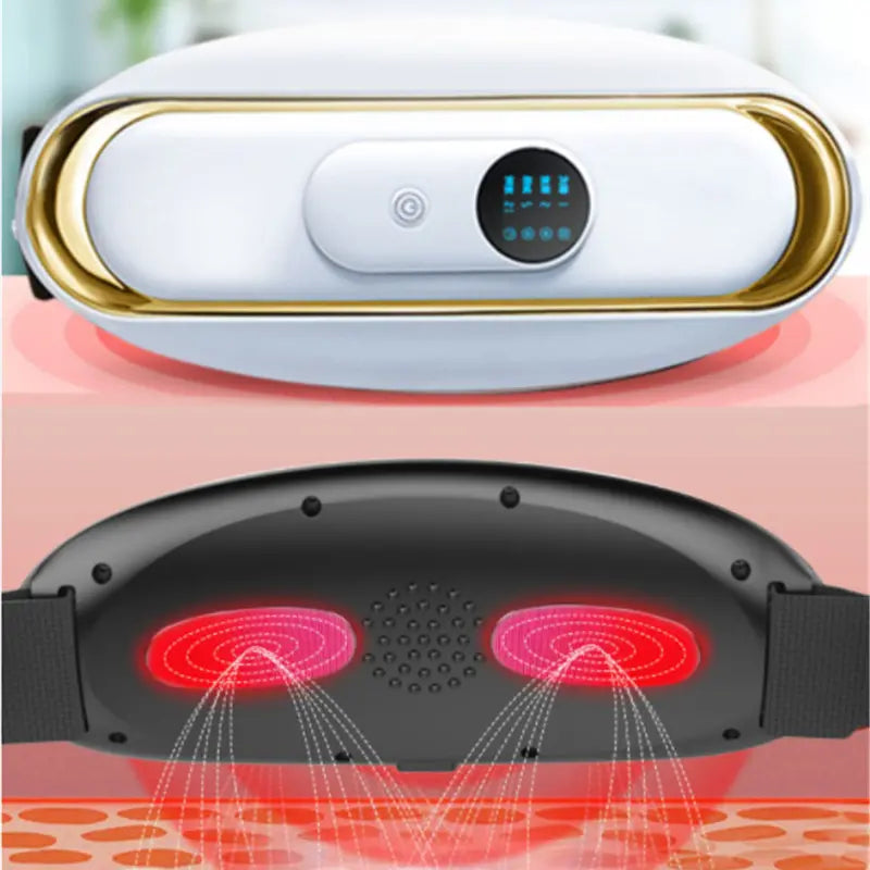 Rechargeable Abdominal Massage Belt – Heat + Vibration Therapy