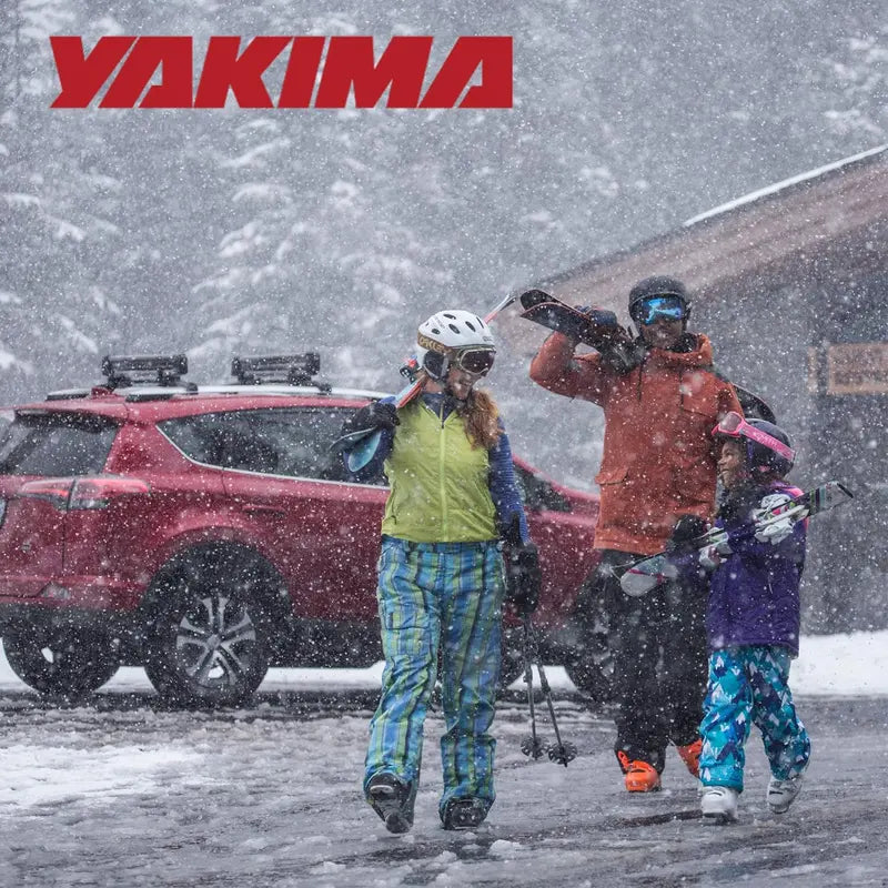 Yakima PowderHound Roof-Mount Ski & Snowboard Carrier – Holds 6 Skis or 4 Boards, Quiet Ride Design