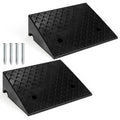 Rubber Curb Ramp Kit – 5-Inch High × 19-Inch Wide Threshold Ramps for Driveways, Sidewalks, and Motorcycles