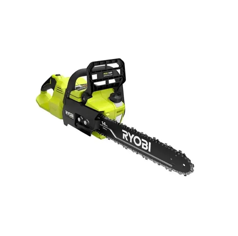 RYOBI 40V Cordless Chainsaw Kit – Includes Battery & Charger, Green Design