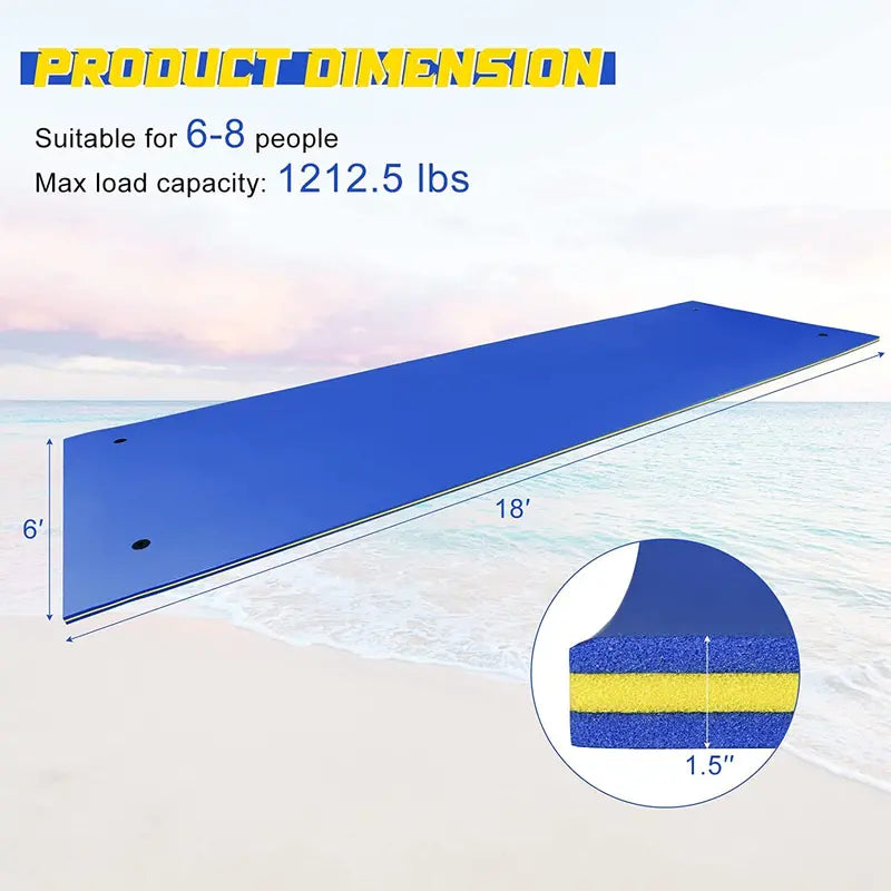 Recreational Floating Water Mat – Durable Relaxation Platform for Lakes and Pools