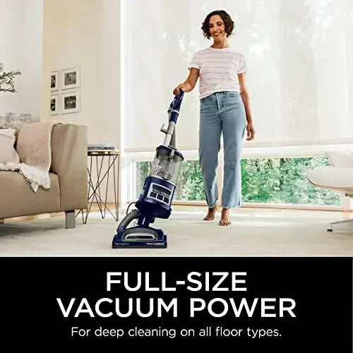 Shark NV360 Lift-Away Upright Vacuum – HEPA Filtration, Swivel Steering & Large Dust Cup (Blue)