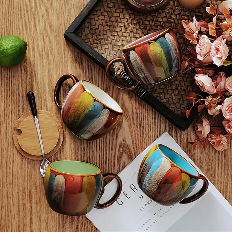Zonema Kokoro Dual Mug Set – Two Complementary Ceramic Espresso Cups