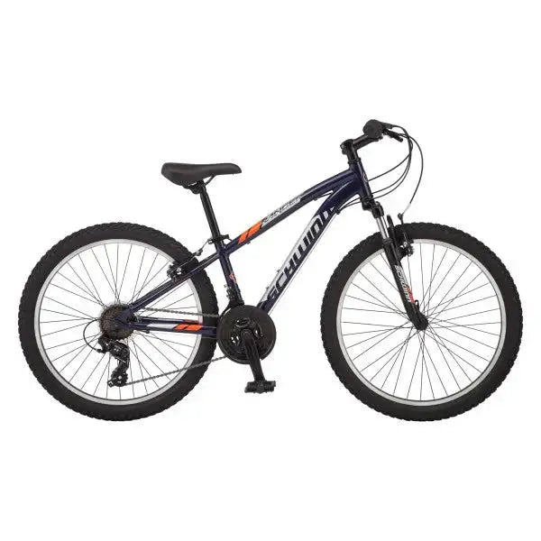 Schwinn Boy Ranger 24-Inch Mountain Bike – Youth-Friendly Frame in Silver and Red