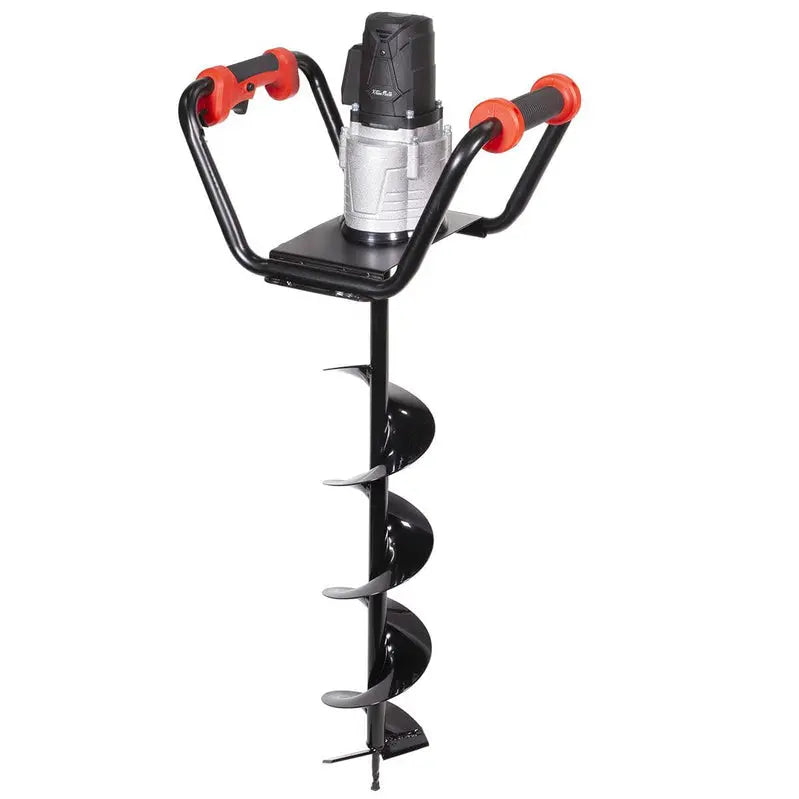 XtremepowerUS 1500W Electric Post Hole Digger – 6-Inch Auger Bit, Anti-Vibration Grip & Safety Lock for Fencing & Landscaping