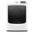 White Front-Load Electric Clothes Dryer with Sensor Dry and Wrinkle Prevention