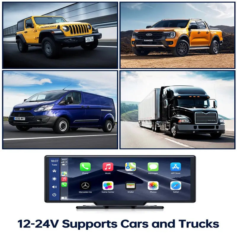 Lamtto 9.26″ Wireless Car Stereo with Apple CarPlay & Android Auto, Voice Control, GPS, Backup Camera Support