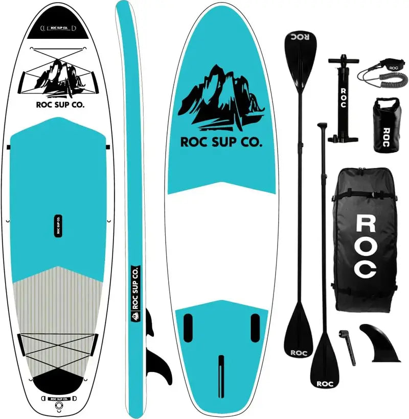ROC Premium Inflatable SUP Board – Includes Pump, Paddle & Carry Bag