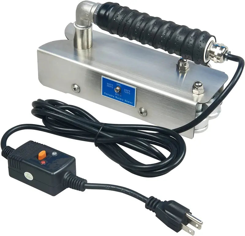 SGPKME ROS-25 Stainless Steel Handheld Rotary Bag Sealer – Portable, Direct-Heat Design