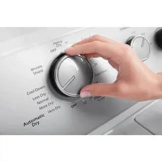Whirlpool 7.0 Cu. Ft. Electric Dryer – White, AutoDry™ Sensor Technology, Wrinkle Shield™ Plus
