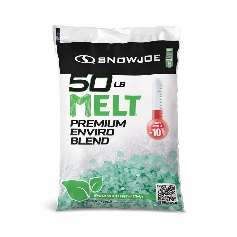 Snow Joe Melt 50 lb Premium Enviro Blend Ice Melter, Non-Tracking, Safe for Vegetation & Concrete