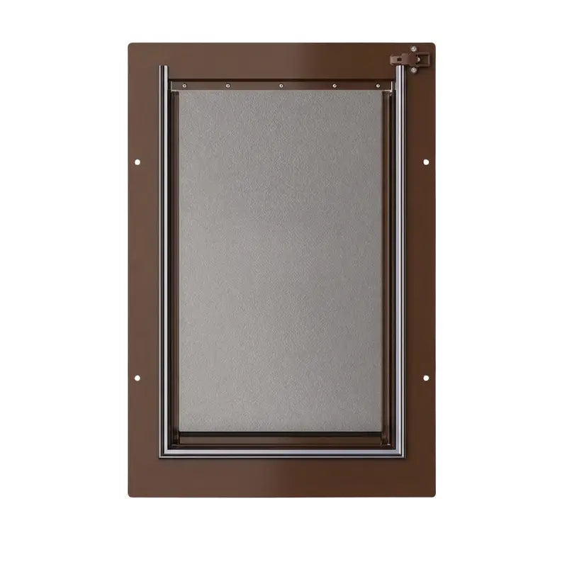 Wall-Mounted Pet Door for Cats and Dogs with Triple-Flap Seal and Adjustable Telescoping Tunnel