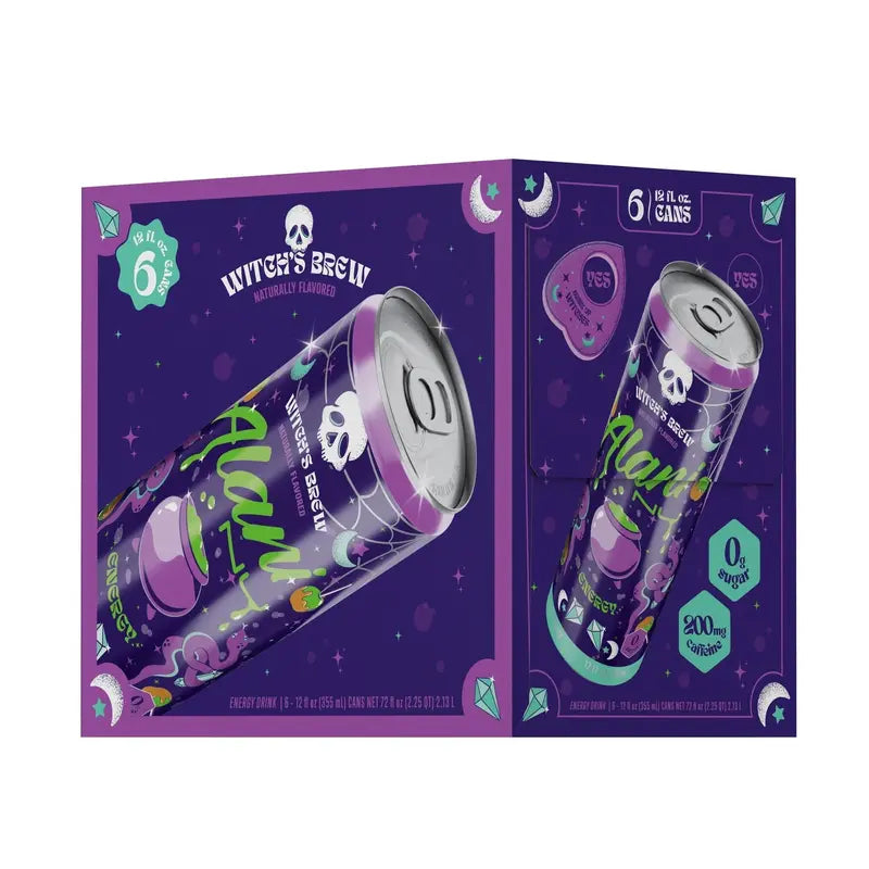 Witch's Brew Sugar-Free Energy Drink – 12-Fl-Oz Cans, 6-Count