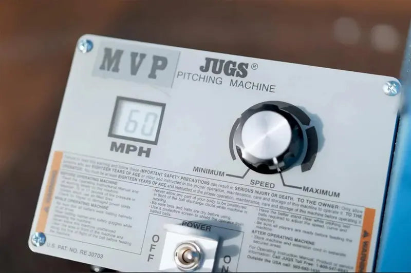 Jugs MVP Adjustable Pitching Machine – Up to 60 MPH, Baseball & Softball Training Tool for Leagues & Home Practice