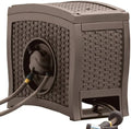 Wicker-Style Portable Hose Reel – Hands-Free, Water-Powered Retraction, Lightweight Design