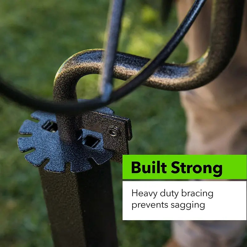 Yard Butler Free Standing Swivel Hose Reel – Water Hose Caddy For Yard or Garden – Outdoor Garden Hose Accessories, Water Hose Reel Rotate 360 Degree, Freestanding Metal Outdoor Water Pipe Stand