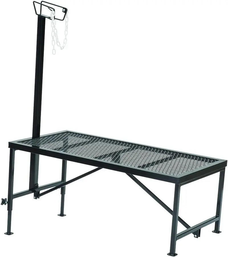 Weaver Leather Adjustable Livestock Trimming Stand – Sturdy Steel Design with Wire Headpiece for Sheep & Goats