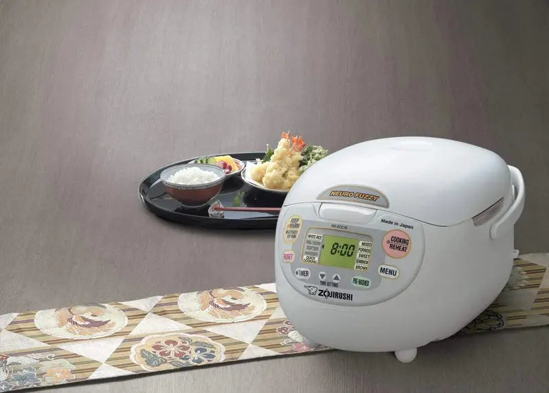 Zojirushi Neuro Fuzzy Rice Cooker – 5.5-Cup Japanese-Made Premium White Model
