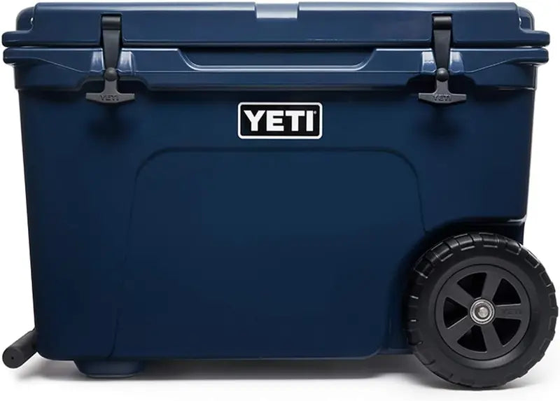 YETI Tundra Haul Wheeled Cooler – Navy Blue, Heavy-Duty Rolling Ice Chest