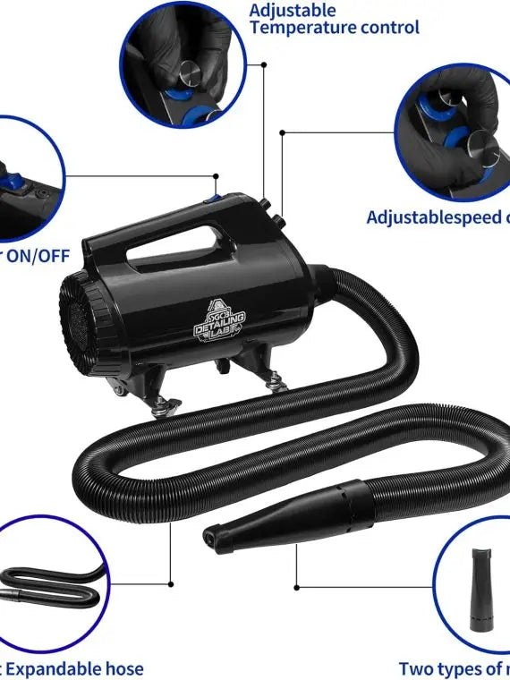 SGGF Air Cannon Car Dryer Blower 5.0HP – High-Speed Dual Mode for Detailing & Car Wash