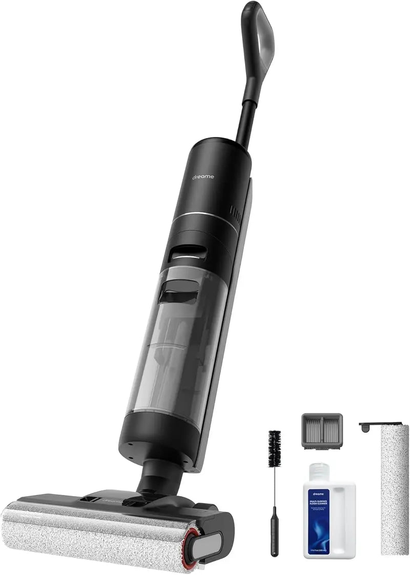 Smart Cordless Vacuum Mop – Wet/Dry Cleaning with Hot Air Drying, Edge-to-Edge Coverage for Hard Surfaces