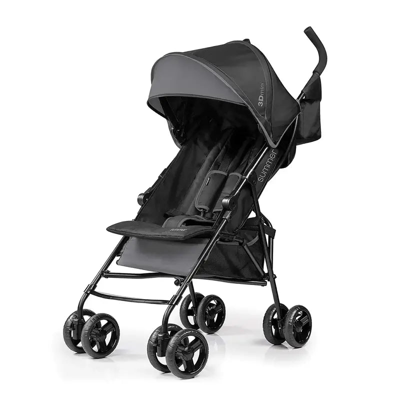 Lightweight Convenience Stroller – Blue/Black Foldable Infant Carrier for Easy Transport