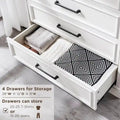 Rustic Farmhouse 6-Drawer Dresser – Solid Wood Chest of Drawers with Vintage Charm