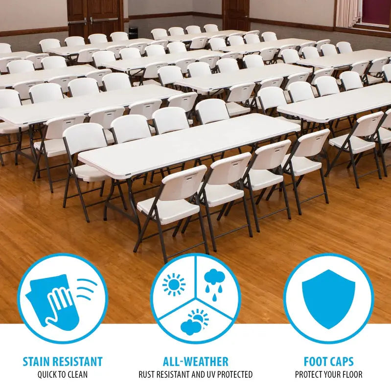 Lifetime Folding Table and Chair Set – Bulk Pack of 108 for Events, Catering, or Large Gatherings