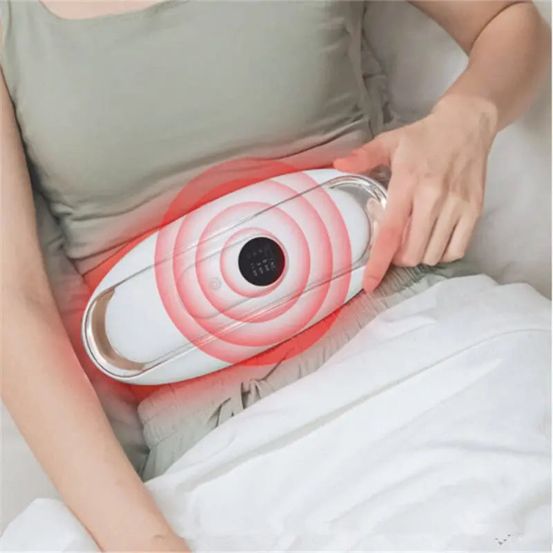 Rechargeable Abdominal Massage Belt – Heat + Vibration Therapy