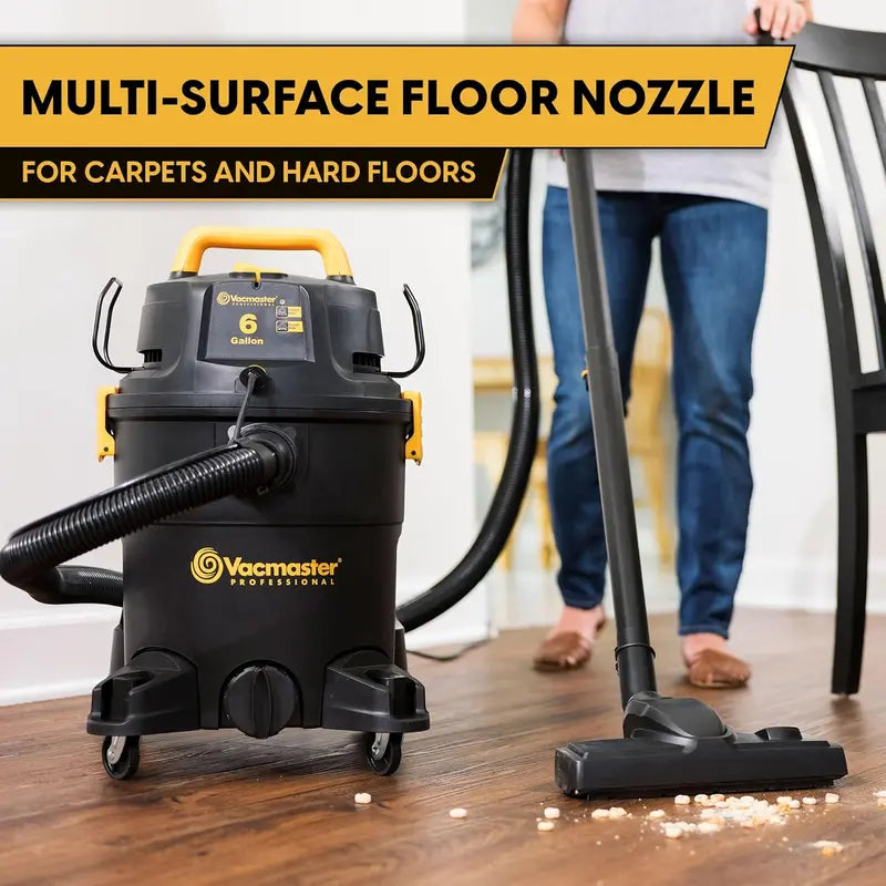 Vacmaster 3-in-1 Cleaning System – Wet/Dry Vacuum + Upholstery Shampooer for Deep Carpet & Fabric Care