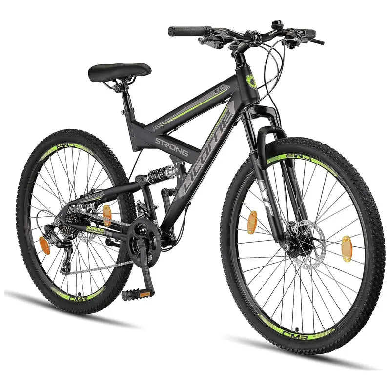 Licorne Bike Strong 2D Premium Hardtail Mountain Bike – Aluminum Frame, 21-Speed Drivetrain