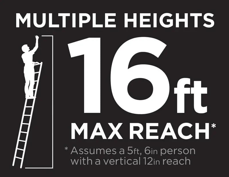 SmartClose Telescoping Aluminum Ladder – 300-Lb Capacity, 12.5-Foot Reach with Soft-Close Locks