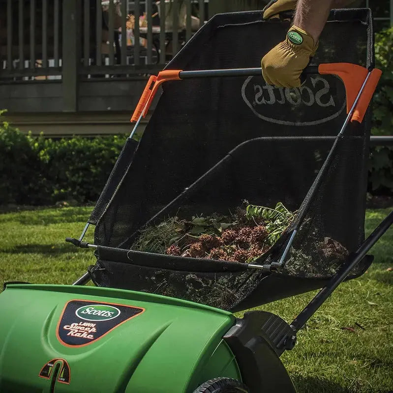 Scotts LSW70026S Push Lawn Sweeper – 26-Inch Width, 3.6-Bushel Capacity, Adjustable Height