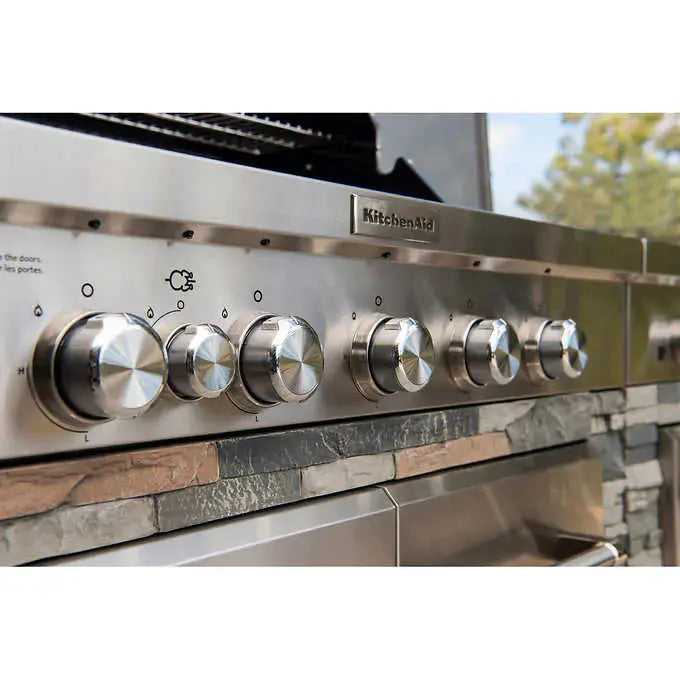 Kirkland Signature Stone Island 12-Burner Propane Gas Grill – Commercial-Style Outdoor Cooking Station