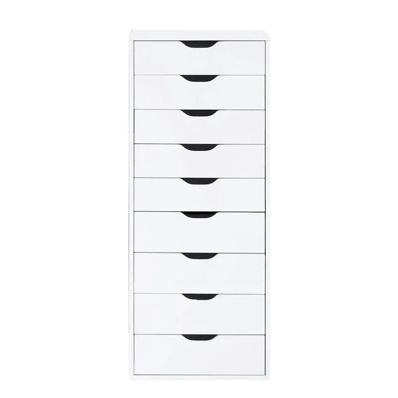 Wooden Lateral File Cabinet – Mobile Office Storage Unit with Locking Drawers
