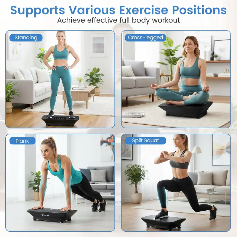Smart Vibration Platform – Bluetooth-Enabled Exercise Machine with Gravity Sensor & Remote Control