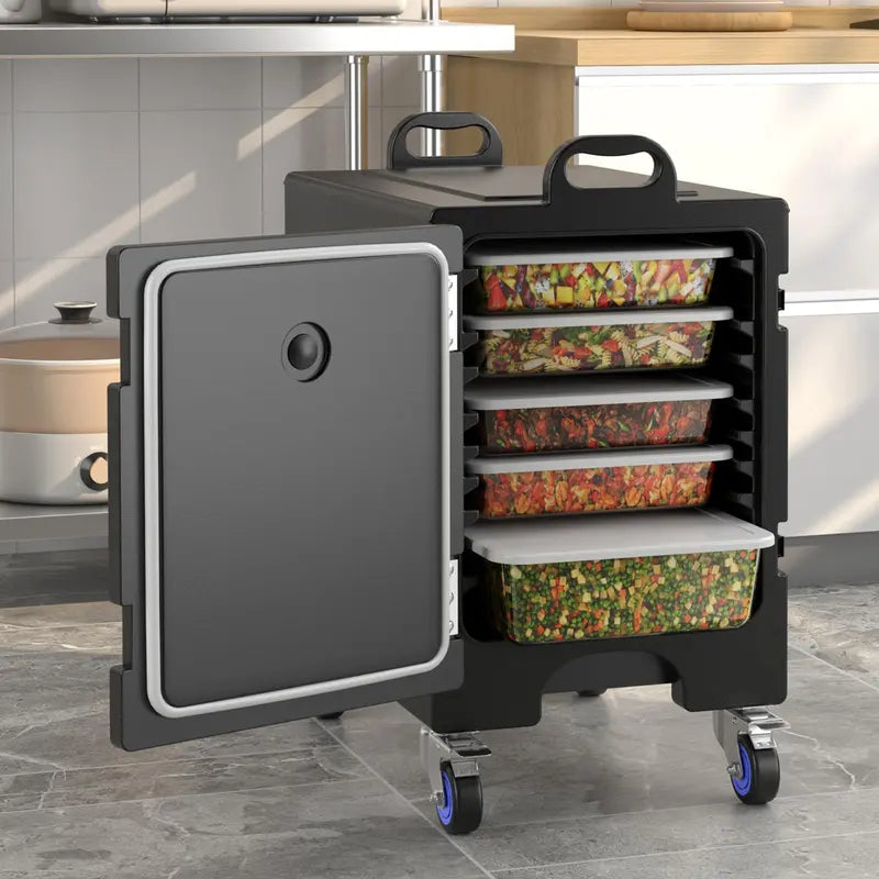 Insulated Food Pan Carrier – Holds Five Full-Size Gastronorm Pans for Catering Transport