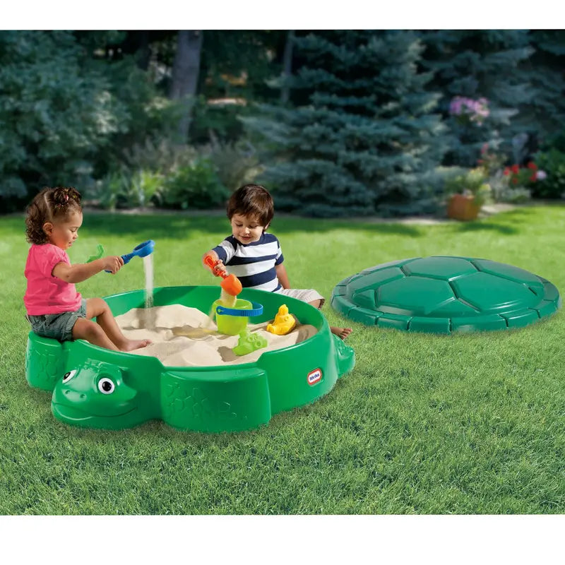 Little Tikes Turtle Sandbox – Durable Outdoor Play Sandpit for Kids