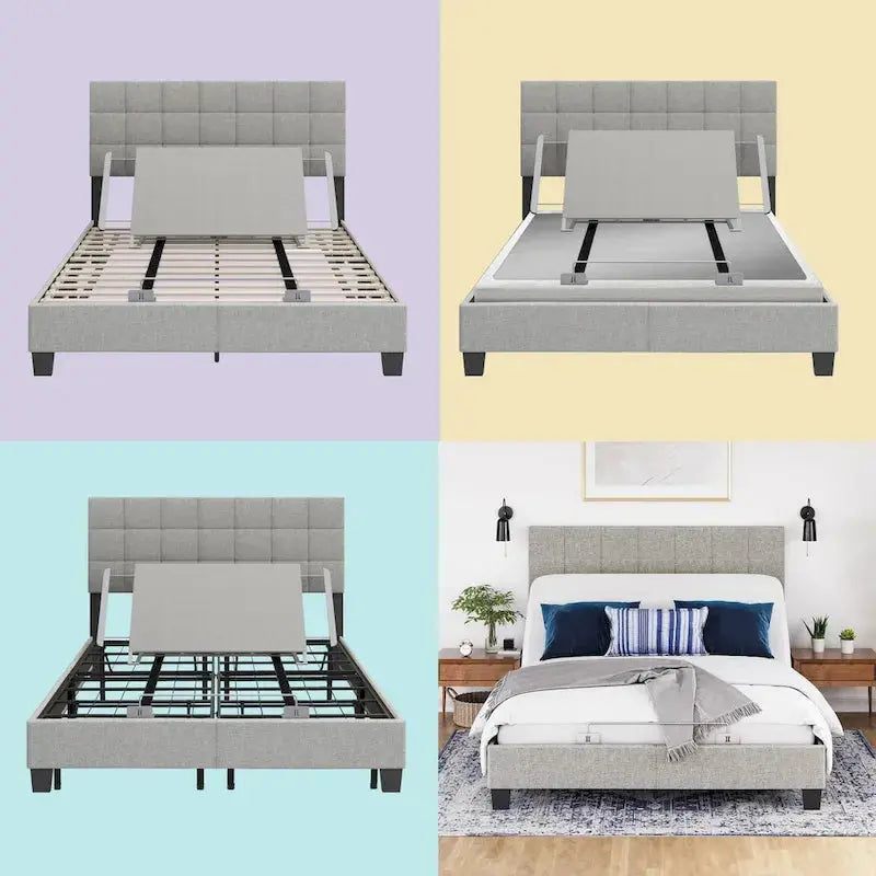 Lightweight Adjustable Power Base Kit – Wireless Remote-Controlled Bed Frame with Heavy-Duty Support and Quick Setup