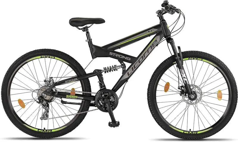 Licorne Bike Strong 2D Premium Hardtail Mountain Bike – Aluminum Frame, 21-Speed Drivetrain