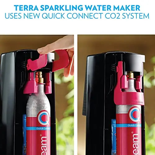 SodaStream Terra Sparkling Water Maker (Black) with CO2, DWS Bottle and Bubly Drop