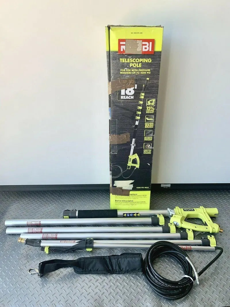 RYOBI 18-Foot Pressure Washer Extension Pole – Compatible Up to 4200 PSI