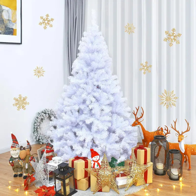 White Artificial Christmas Tree – Available in 6ft, 7.5ft, and 9ft Heights